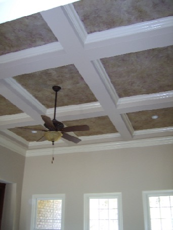 Coffered color wash