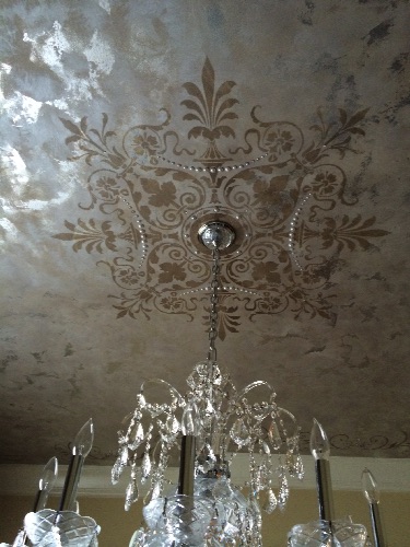 Dining Room Medallion with Pearls